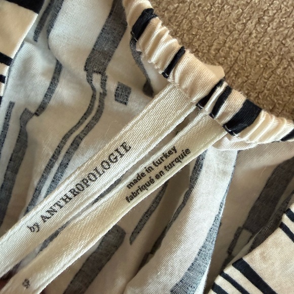 Anthropologie Black and Cream Patterned Maxi Dress - Picture 5 of 5